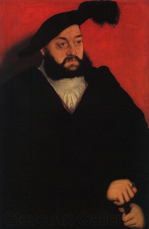 Lucas  Cranach John, Duke of Saxony Norge oil painting art